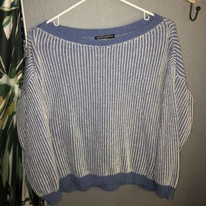 Brandy Melville Blue and White stripped Sweater